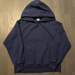 TNA Aritzia CozyAF navy blue pullover sweatshirt hoodie